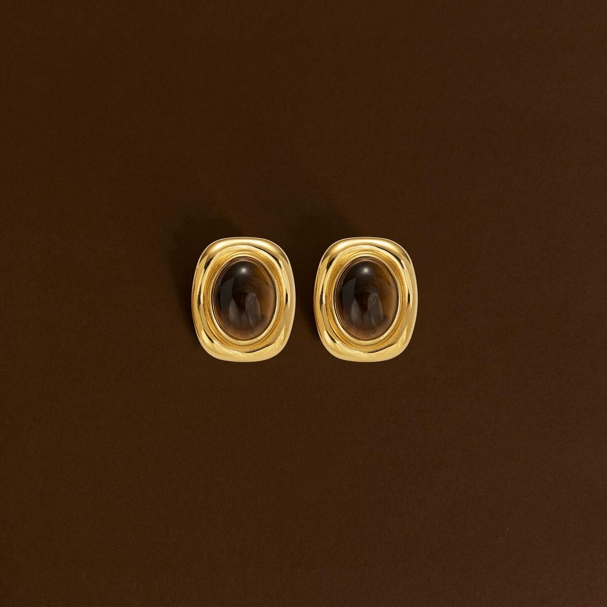 Amber Gold Earrings